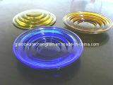 Machine-Made Colorful Glass Candle Holder (ZT-13)