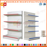 Customized Steel Supermarket Plain Back Panel Wall Shelves (Zhs579)