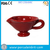 Red Ceramic Convenient Gravy Sauce Cup