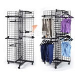 Customized Floor Standing Metal Wire Display Rack