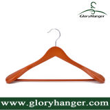 Deluxe Walnut Color Wood Hanger for Clothes Shop/Hotel