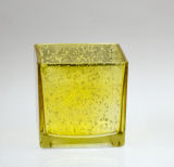 Mediuim Size Square Yellow Candle Holder