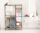 Portable Non Woven Canvas DIY Cloth Wardrobe Storage 4 Shelves