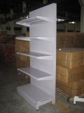 Double Sided Supermarket Shelf for Sale with Back Hole Shelf