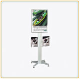 Silver B2 Display Poster Holder/Adjustable Poster Stand