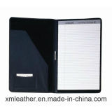 Non-Zipper Document Holder Leather Agenda Folder Binder with Notepad