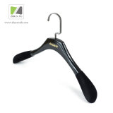 Luxury Wood Clothes Hanger with Velvet on Shoulder