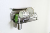 Stainless Dish Drying Rack with Chopsticks Bottle Kitchen Accessories (604)