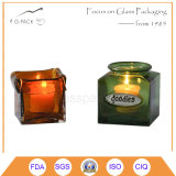 Square Shape Glass Candle Holders