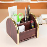 Premium Wooden Storage Holder with Removable Plate Base