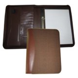 Zip A4 PU Leather Filing Folders with 2 Ring Binder