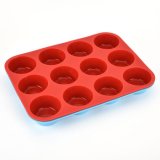 Food Grade Silicone Mold 12 Cup Muffin Pan Cake Mould