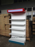 Designable Single Sided Supermarket Display Shelf with Light Box