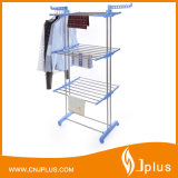 Hi-Quality Three Layer Clothes Rack Hanger with Wheels for Drying Clothes (JP-CR300WMS)