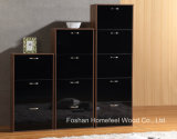 Modern High UV Gloss Wooden 5 Drawers Shoe Cabinet (XE51)