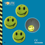 Yellow Reflective Smile Hanger/Soft Reflective Danglers/Reflective Soft Tag with CE En13356