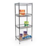 Adjustable DIY Chrome Metal Deepened Wire Basket Storage Rack (BK9045180A4C)