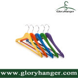 Colourful Painting Wooden Hangers for Clothing Shop Display