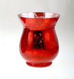 Crackle Glass Candle Holder for X'mas