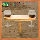 Bamboo Wine Cup Holder / Outdoor Wine Bamboo Table
