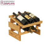 Knock-Down Counter Wood Wine Display Rack
