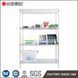 NSF 4 Tiers Heavy Duty 18 Inch Wide Shelving Unit Chome Plated Office Supplies Storage Steel Wire Shelving Solutions