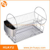 Chrome-Plated Cross-Wire Cooling Rack, Wire Pan Grate, Baking Rack, Icing Rack, 2-Height Adjusting Legs Rack