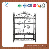 Wrought Iron Shelving Unit with 5 Shelves