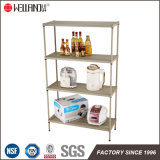 Powder Coating 4 Tiers Adjustable Perforated Metal Storage Rack