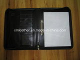 PU Leather Document File Folder with Ring Binder