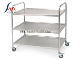 Stainless Steel 3 Layer Dining Cart, Round Tube or Square Tube, Many Size