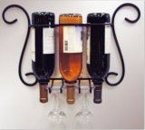 Home Decor Wall Mounted Metal Wine Holder