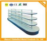 Supermarket Shelving with Wire Mesh Back for Multiple Usage