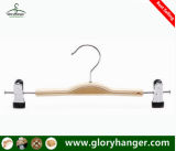 Plywood Pants Hanger with Metal Clips