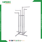 Zinc Galvanized Four Arms Garment Rack Display Rack