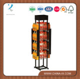 Free Standing Metal Display Shelf for Bottles