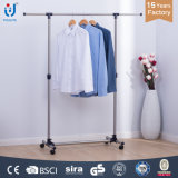 Garment Rack Stainless Steel Extendable Single Rod Telescopic Clothes Hanger