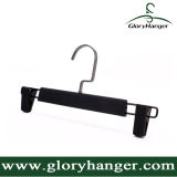 Plastic Rubber Pant Hanger with Matel Hook