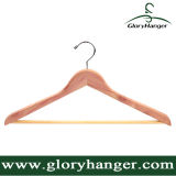 No Processing of Natural Beech Wood Hangers, Suit Hanger with Bar