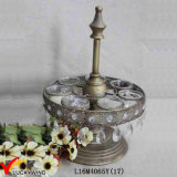 Vintage Golden Metal Bulk Tealight Jeweled Candle Holder