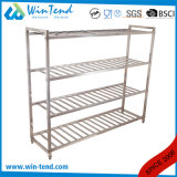 Stainless Steel Robust Construction Square Tube Vade Mecum Shelf