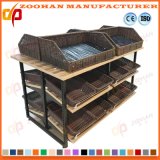 Oil Painted Surface Wooden Fruit and Vegetable Display Rack (Zhv64)
