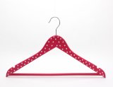 Peach Color Wood Polka Dots Hanger