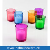Colorful Glass Votice Candle Holders