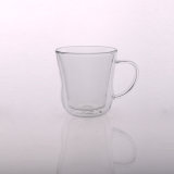 Unique Shape Borosilicate Double Wall Glass Tea Cup