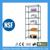 High Quality Chrome Commercial 4 Layer Shelf Adjustable Steel Wire Metal Shelving Rack