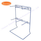 3 Rows Table Top Metal Wire Hair Extension Display Stand for Hanging Items