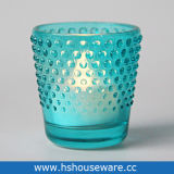 Blue Colour Glass Candle Holder for Tealight