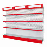 Metal Designer Single Cosmetic Display Gondola Shelf with Light Box