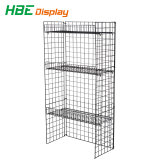 Wire Mesh Panel Store Fixtures Display Stand